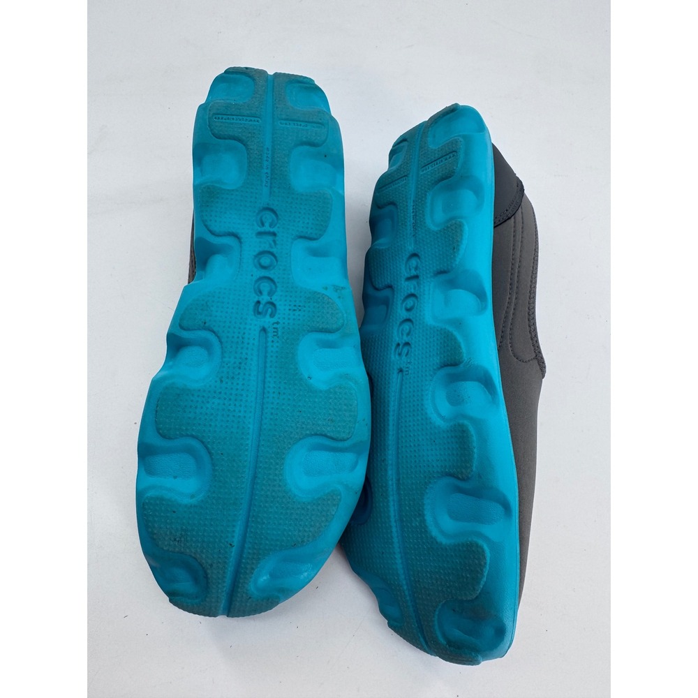 Crocs Duet Busy Day Slip On Shoes Womens Size 8 Grey Blue Comfort Flats 200234 - Picture 8 of 10